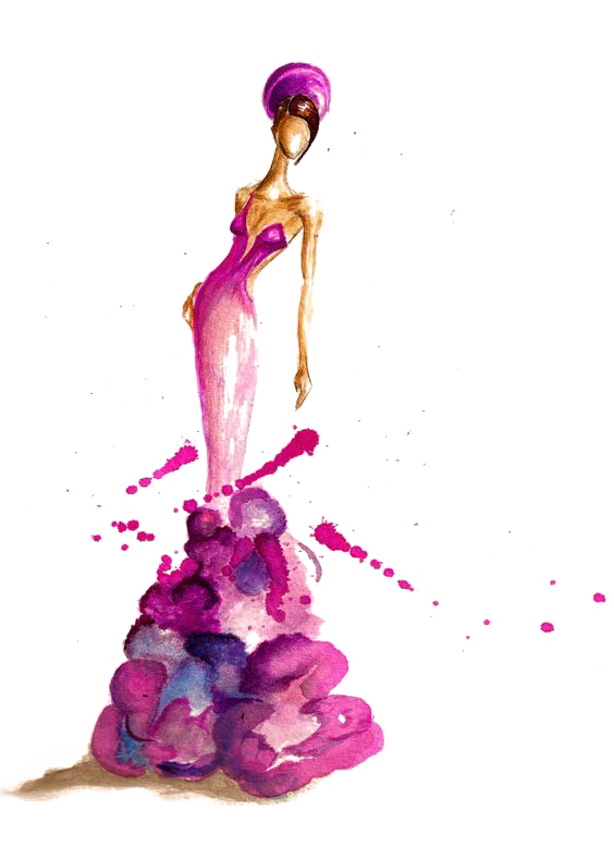 Week Fashion Illustration Watercolor York Model Painting Clipart
