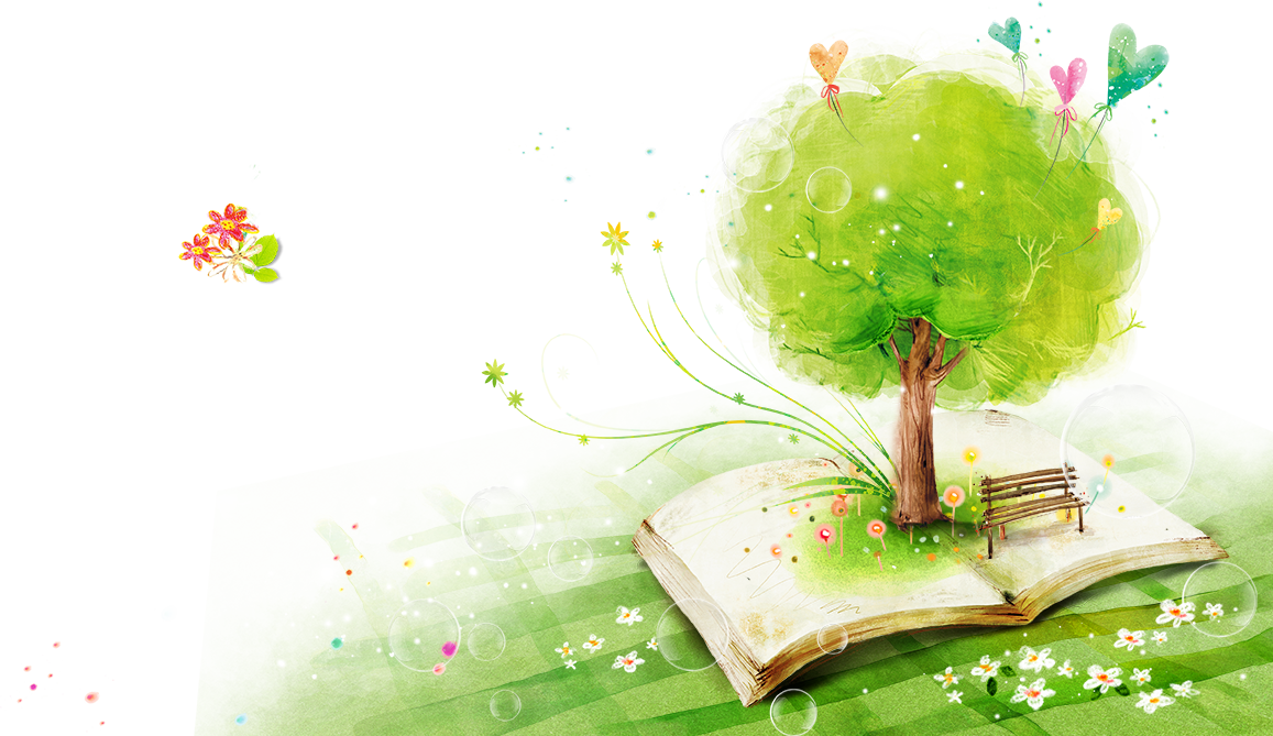Para Principiantes Trees Watercolor Books Green In Clipart