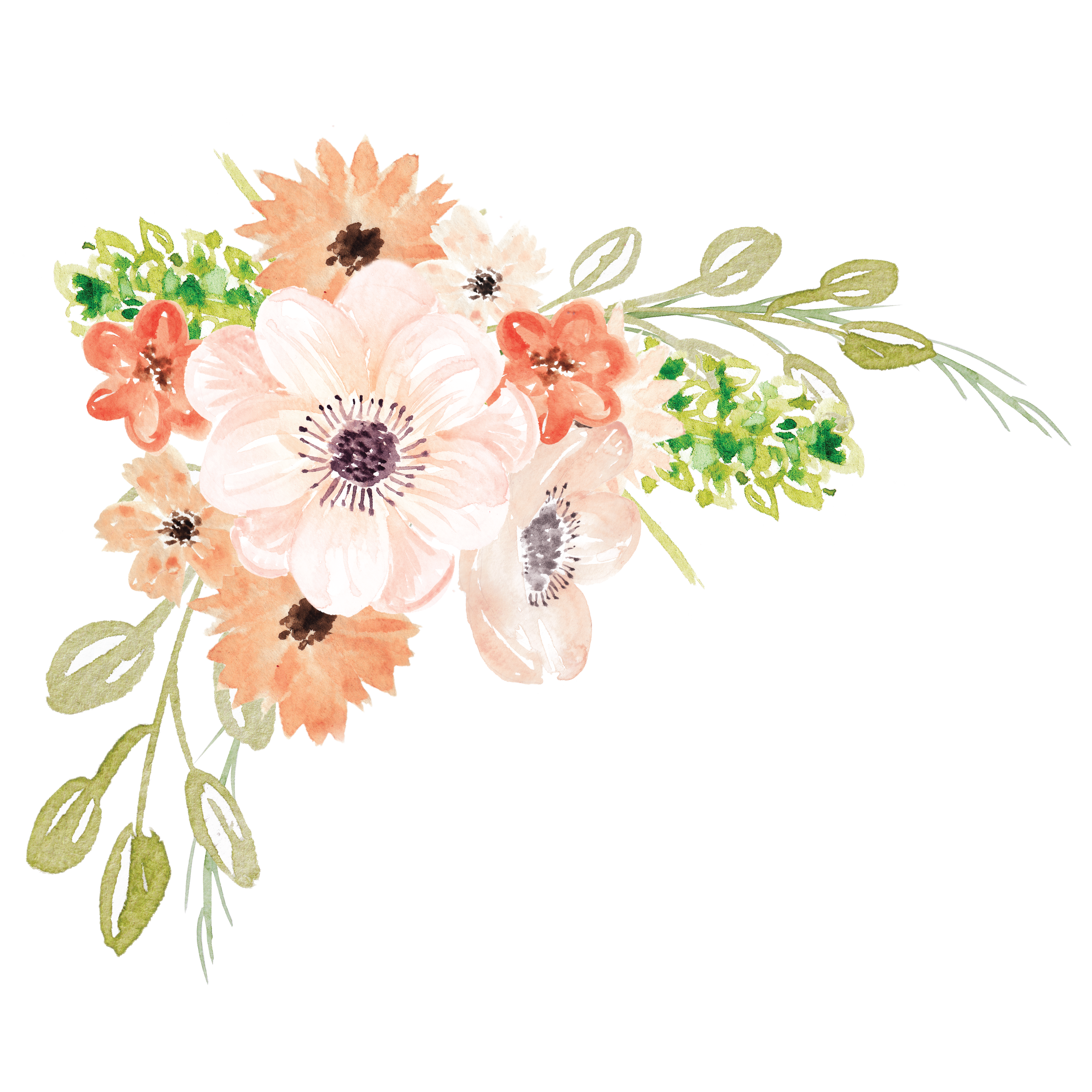 Watercolor Flowers Flower Painting Free Transparent Image HD Clipart