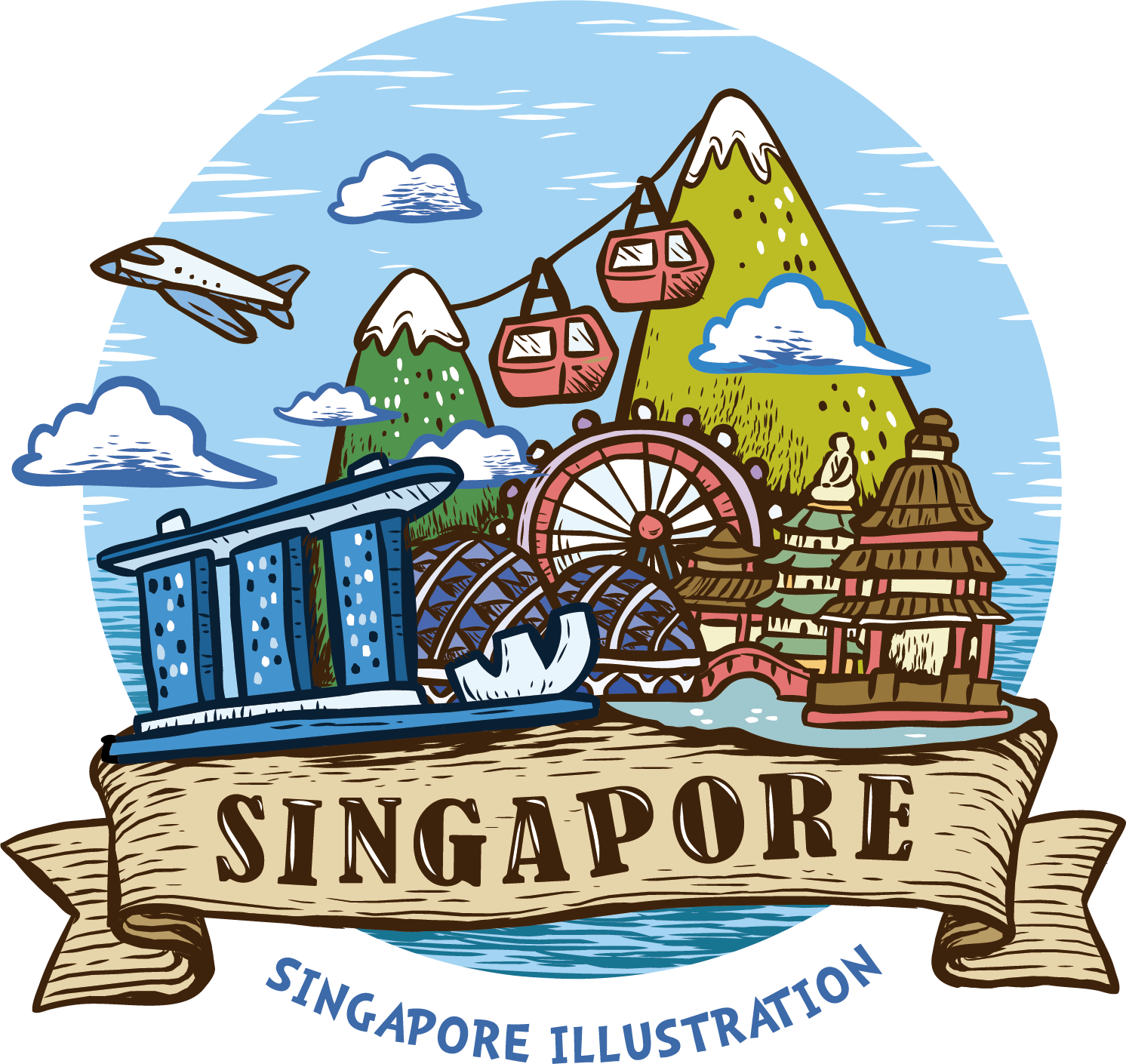 Division In Merlion Service Singapore Painted Pte Clipart
