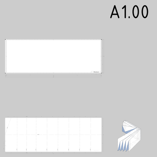 A1.00 Sized Technical Drawings Paper Template Clipart