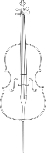 Cello Line Drawing Clipart