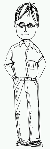Man Sketch Drawing Clipart