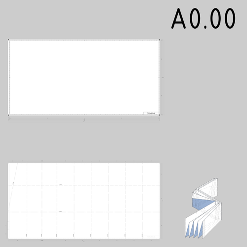 A0.00 Sized Technical Drawings Paper Template Clipart