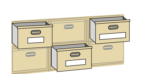 File Cabinet Drawers Clipart