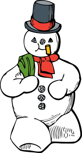 Snowman Graphic Design Clipart