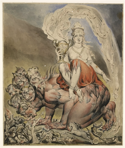 Painting By William Blake Clipart