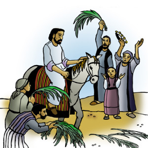 Palm Sunday Approaching Easter Bethel Lutheran Church Clipart