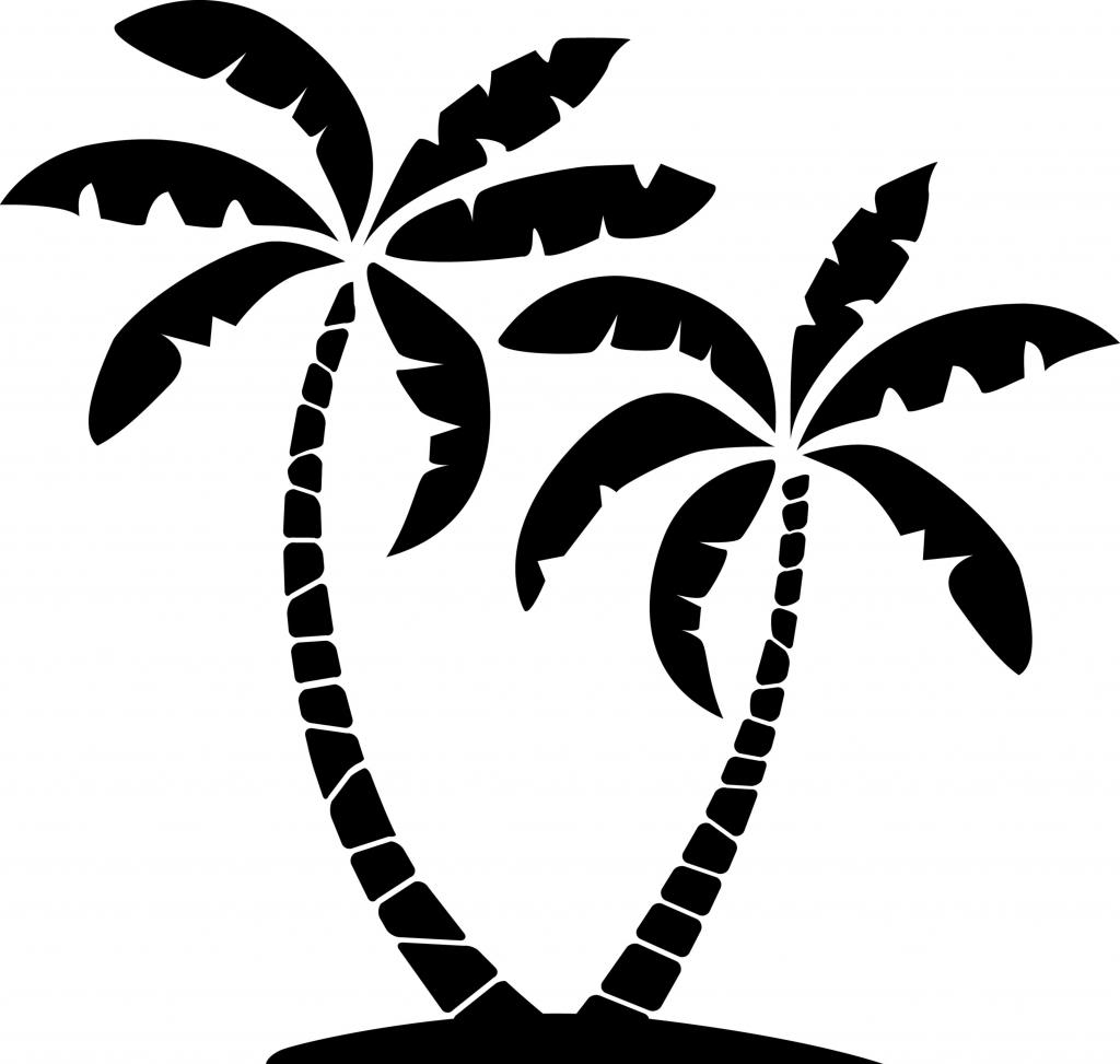 Palm Tree Outline Gallery Photos Clipart Clipart