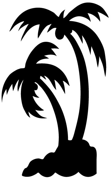 Palm Tree Silhouette Images Free Download Png Clipart