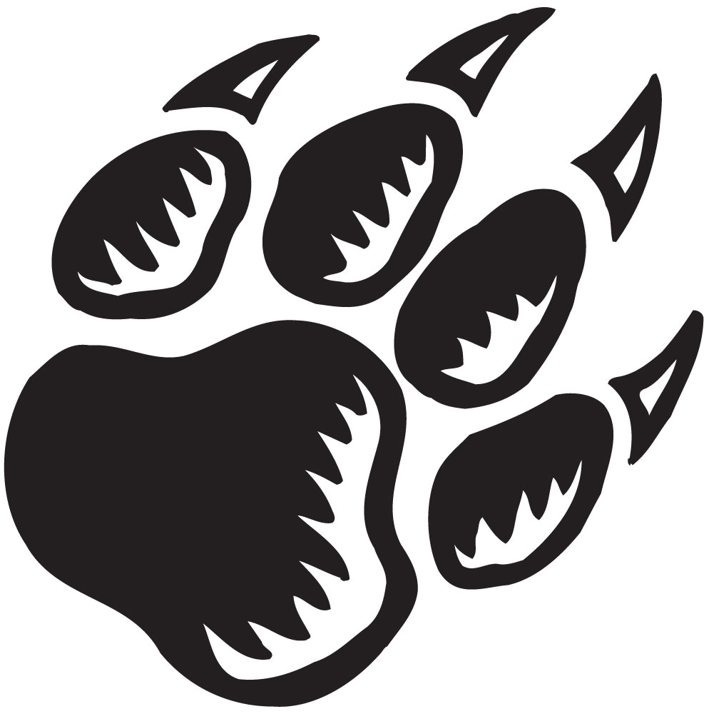 Panther Paw Print Cartoon Png Images Clipart
