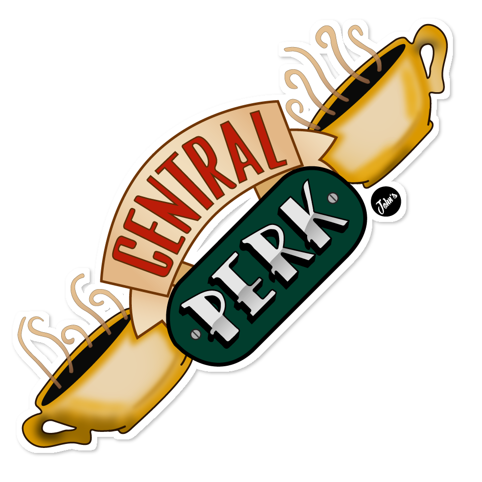 Central Perk Sticker Wall Decal Paper Clipart