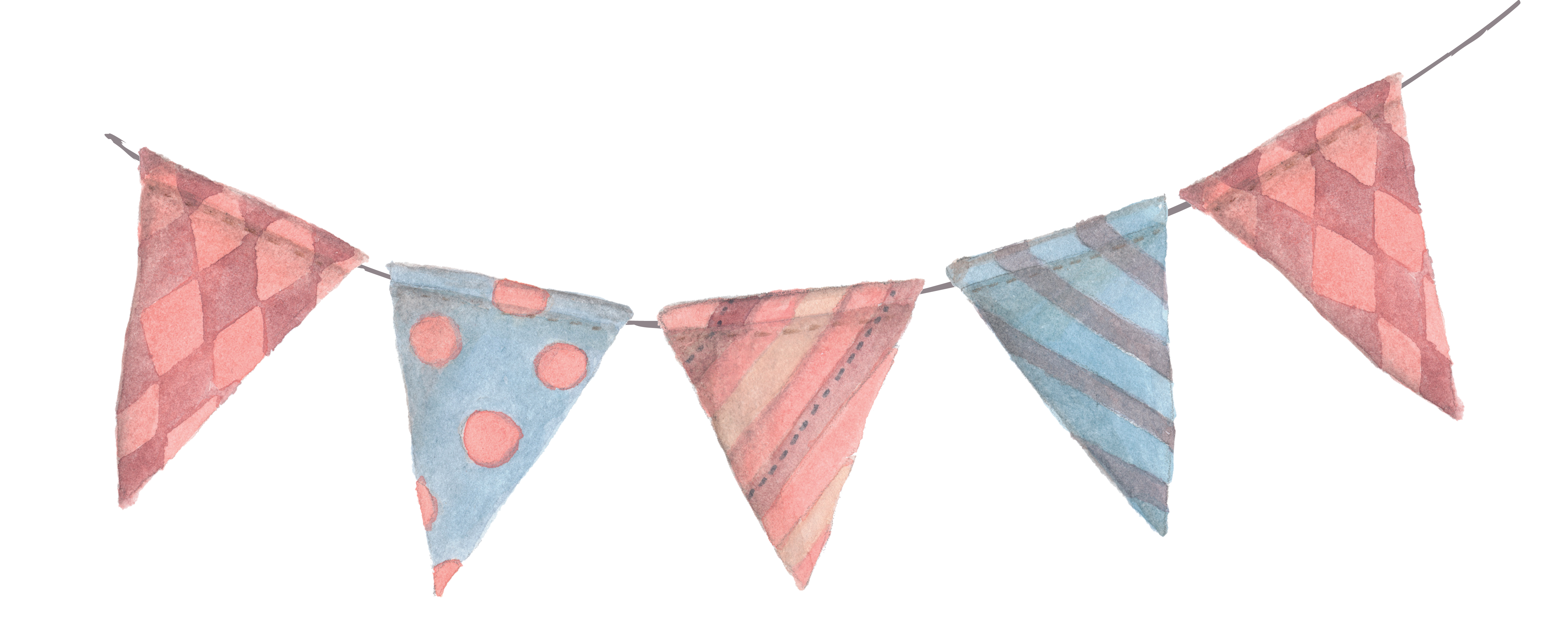 Bunting Pennon Paper Flags Small Banner Clipart