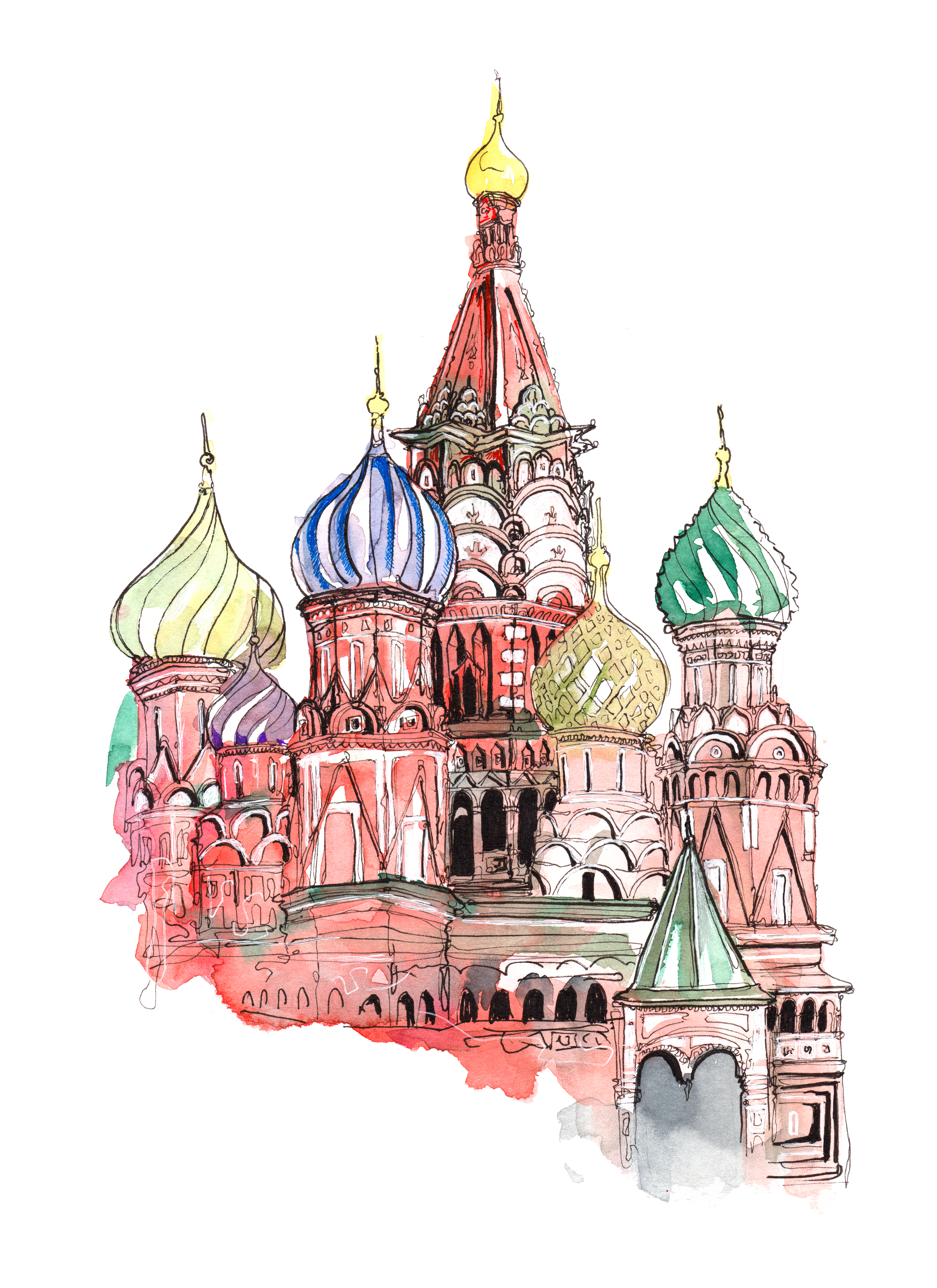 Sticker Square House Moscow Illustration T-Shirt Paper Clipart