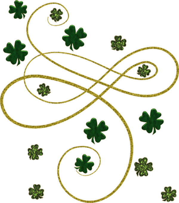Irish People Day Shamrock Paper Saint Leprechaun Clipart