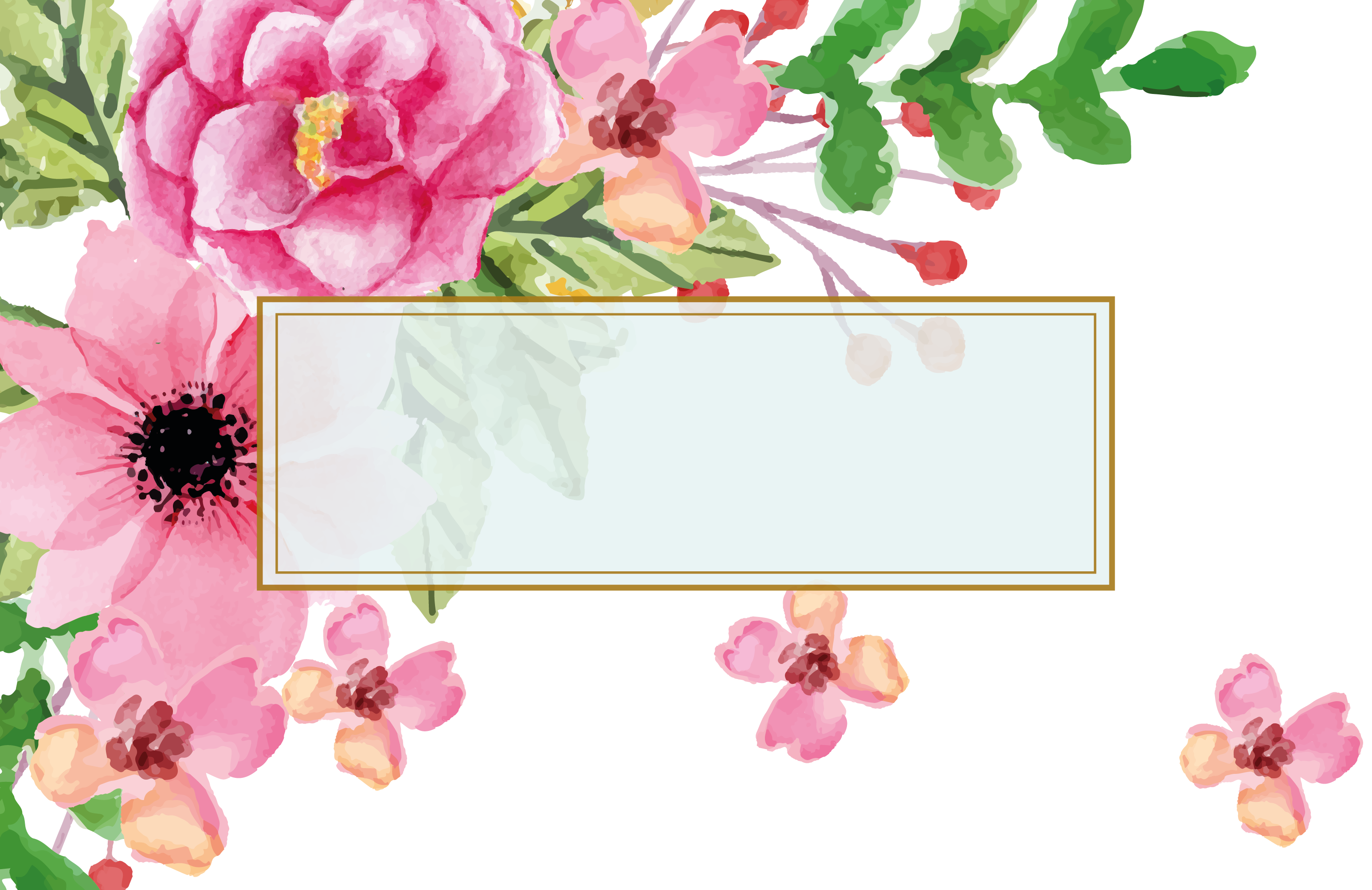 Flower To Visiting Text Border Mother'S Greeting Clipart