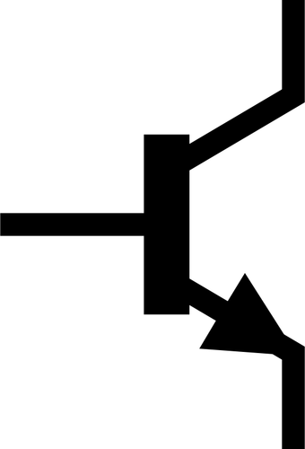 Of Iec Style Npn Transistor Symbol Clipart