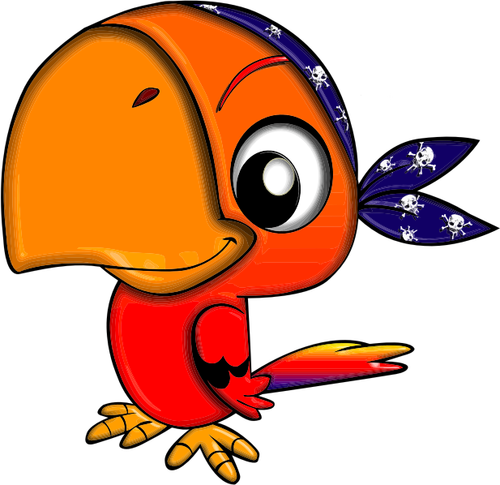 A Parrot With Big Beak Clipart