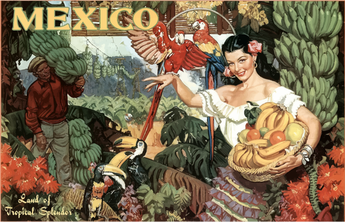 Mexican Tourism Poster Clipart