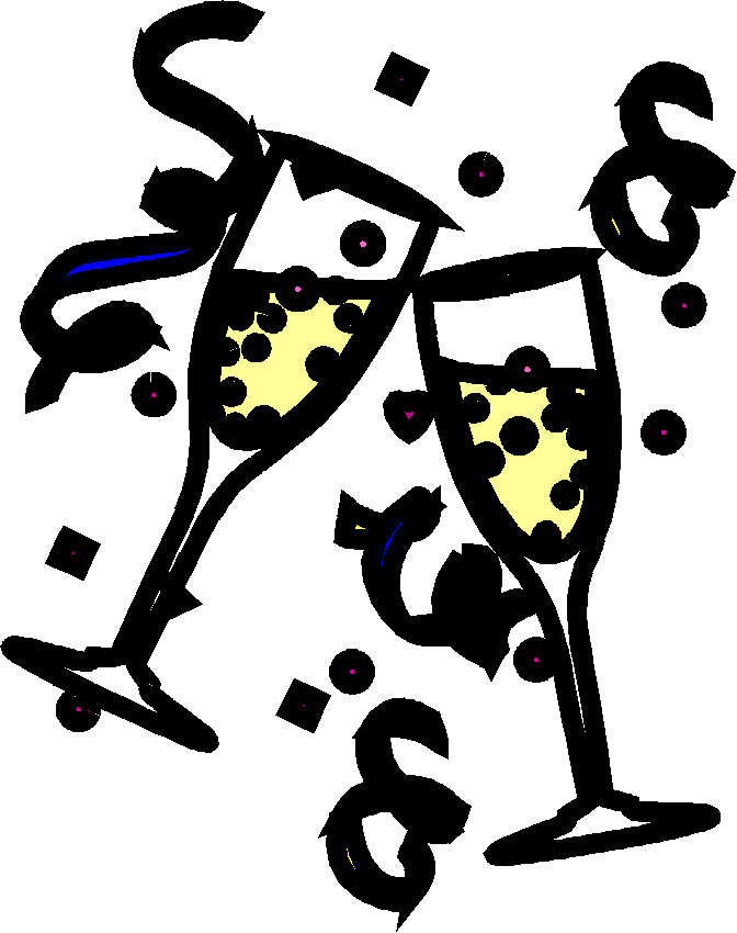 Party It Is Over Celebration 2 Clipart