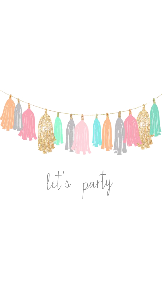 Party Birthday Ribbon Cartoon Wallpaper PNG Image High Quality Clipart
