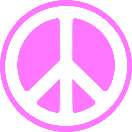 Pink Peace Sign Images Png Image Clipart