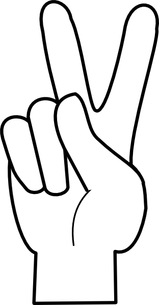 Finger Peace Sign Kid Png Image Clipart