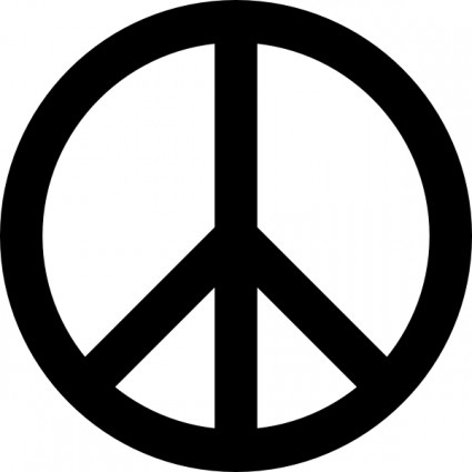 Peace Sign Vector In Open Office Drawing Clipart