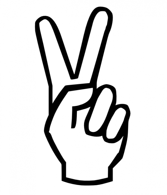 Peace Sign Hand Png Image Clipart