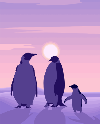 Penguin Family Clipart