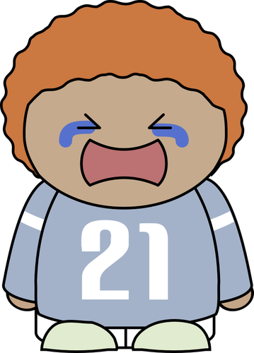 Comic Character Is Upset Clipart