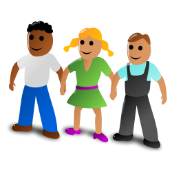 Group Of People Holding Hands Little People Clipart
