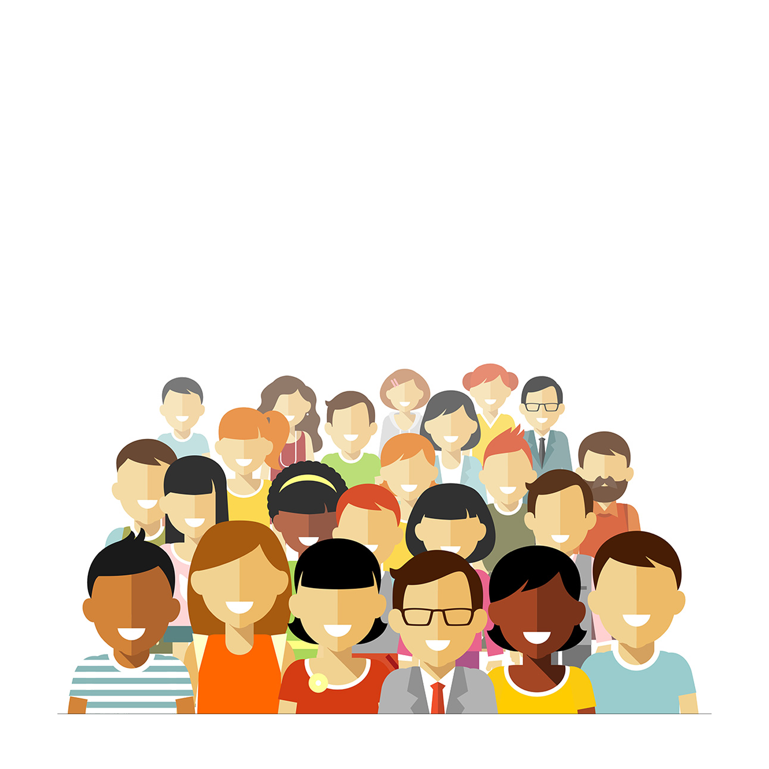 Group People Of Illustration Flattened Community Sea PNG Clipart from Peopl...