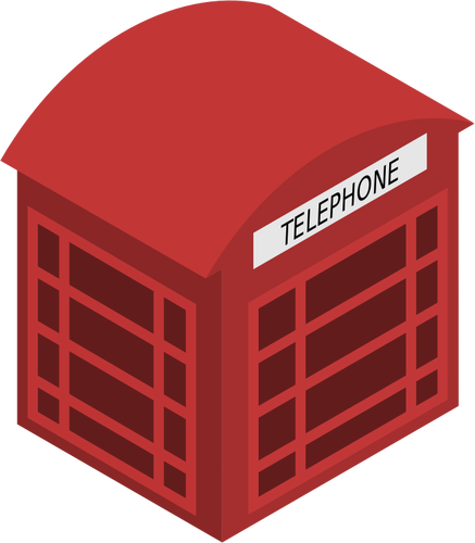 Of Red Phonebox Clipart