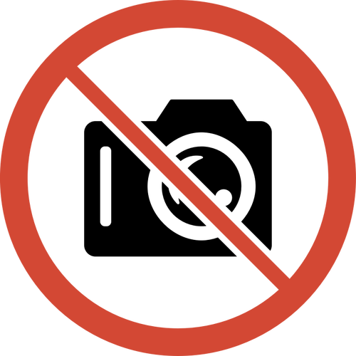 Photo Taking Banned Sign Clipart