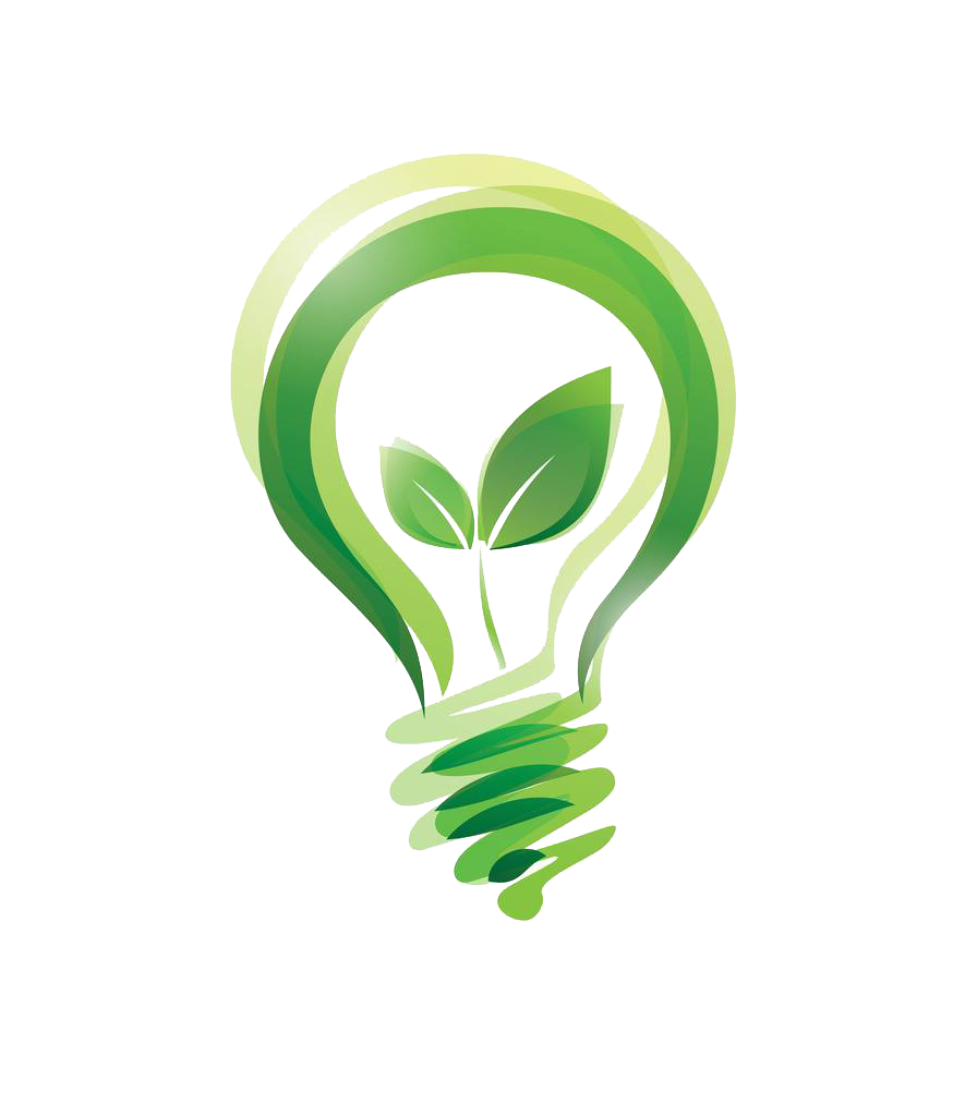 Leaf Light Illustration Sustainability Green Bulb Friendly Clipart