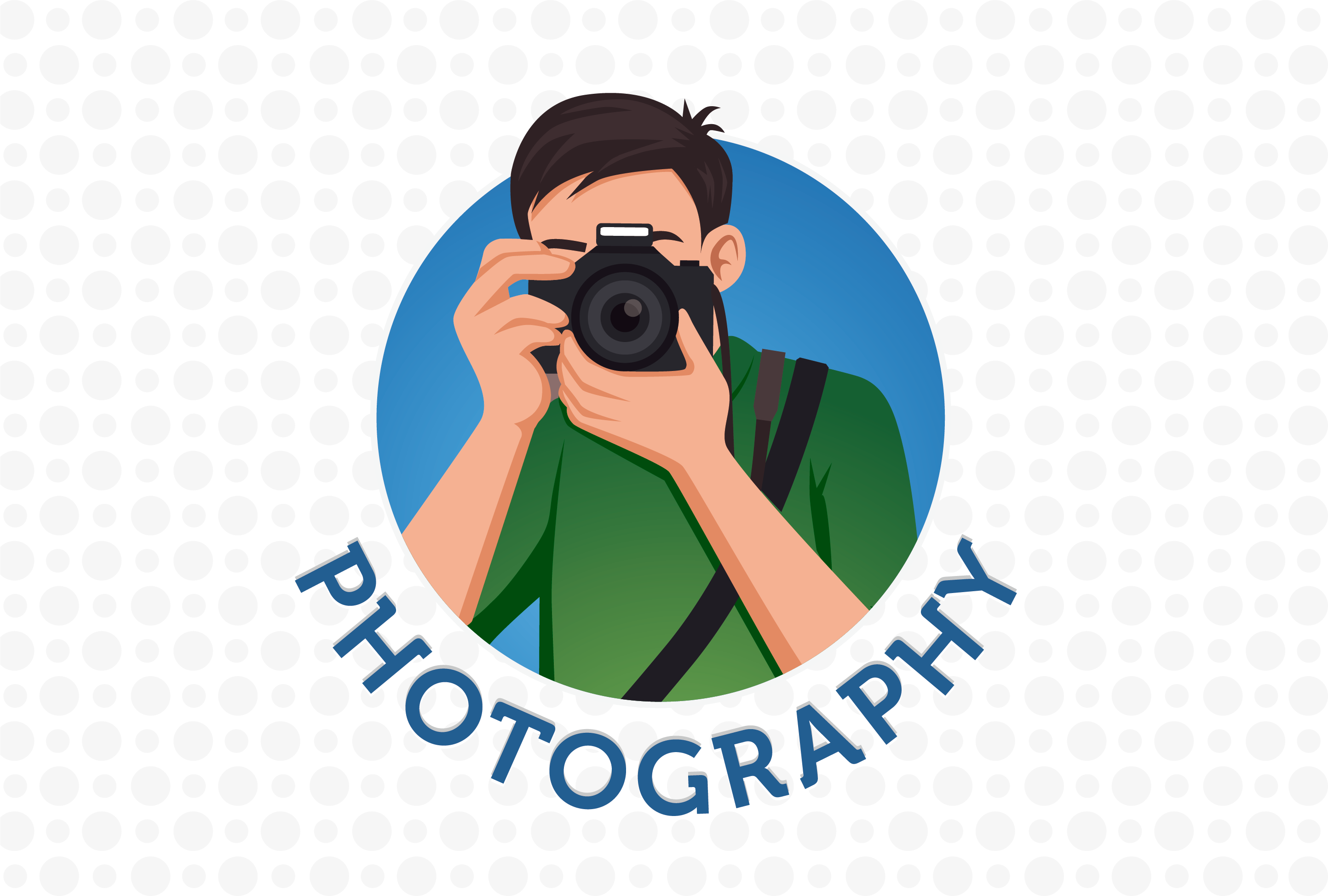 Camera Photography Vector Photographer Logo Man Clipart