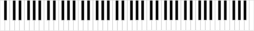 88-Key Piano Keyboard Clipart