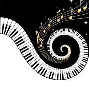 Piano Art On Piano Music Painting And Clipart