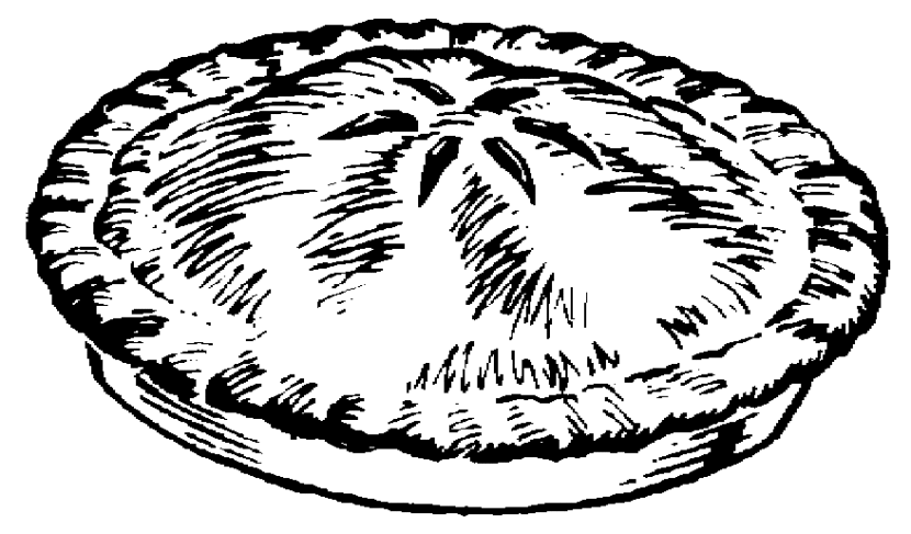 Pie Black And White Png Image Clipart