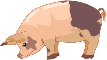 Free Black And White Pig Free Download Png Clipart