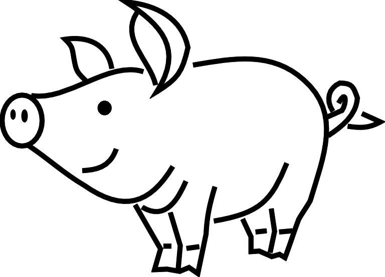 Pig Images Coloring Page Hd Photo Clipart