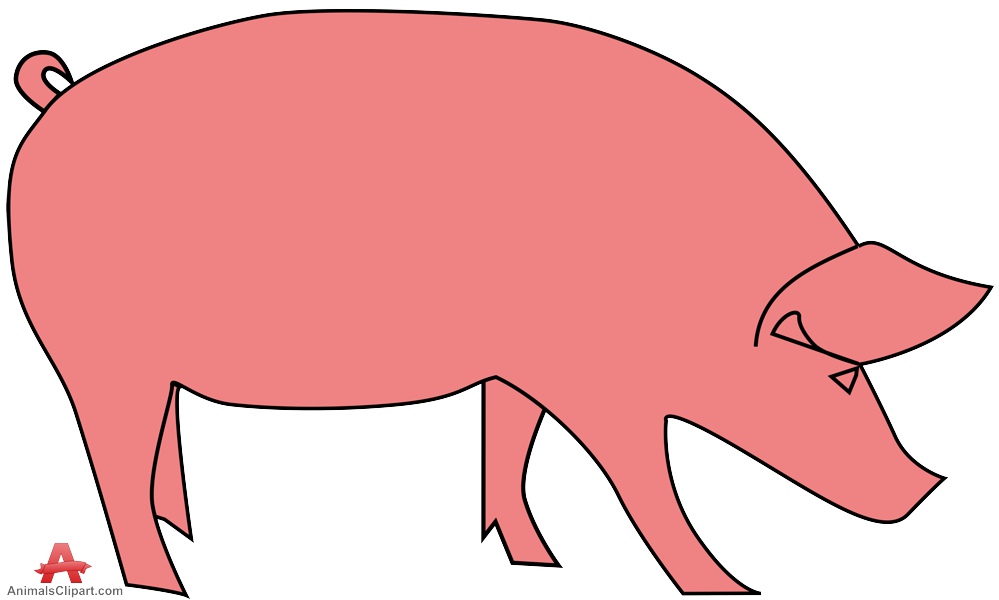 Pink Pig Simple Design Download Free Download Png Clipart