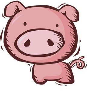 Image Of Pig 7 Vector 2 Clipart