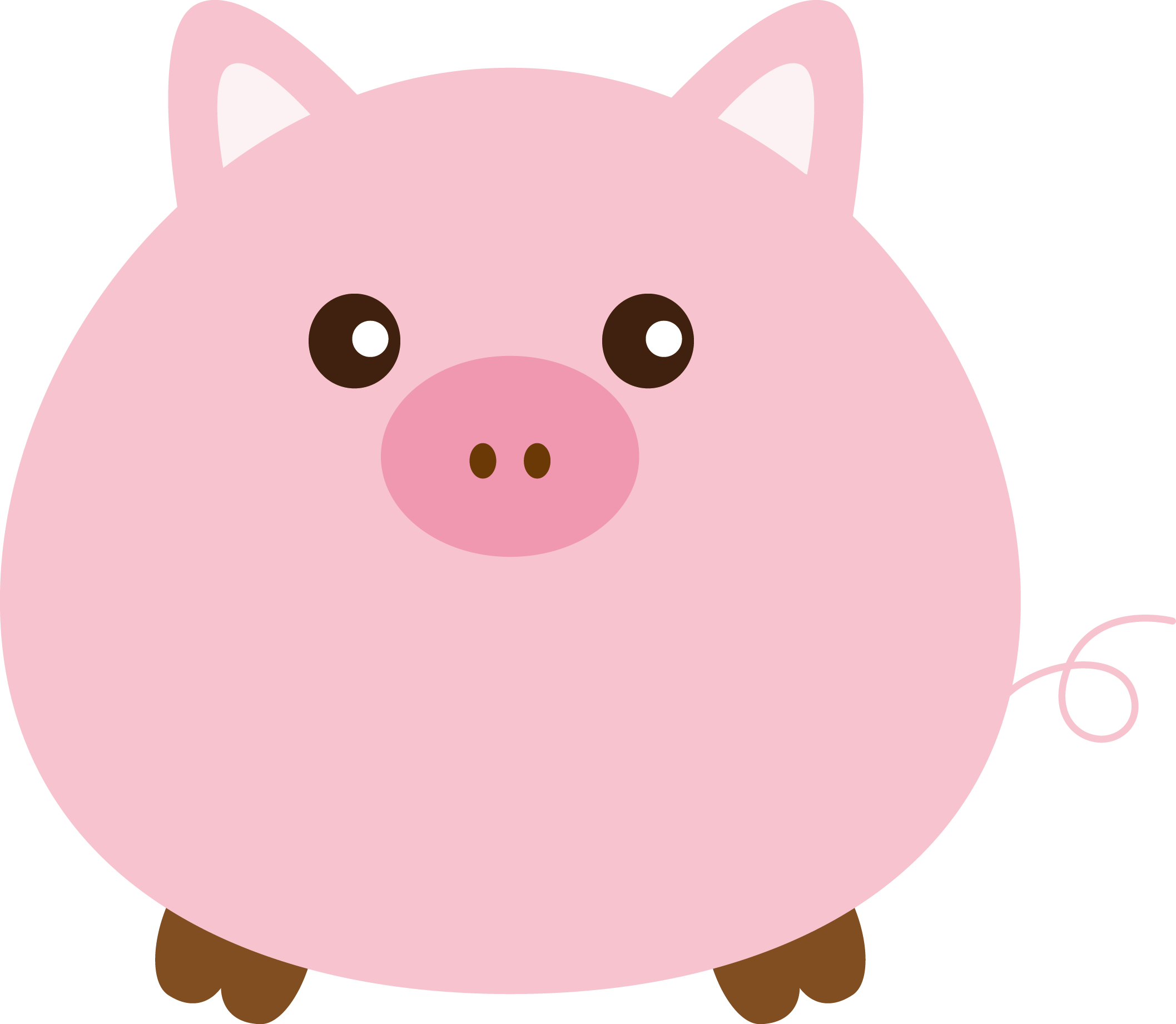 Vector Domestic Pig HQ Image Free PNG Clipart