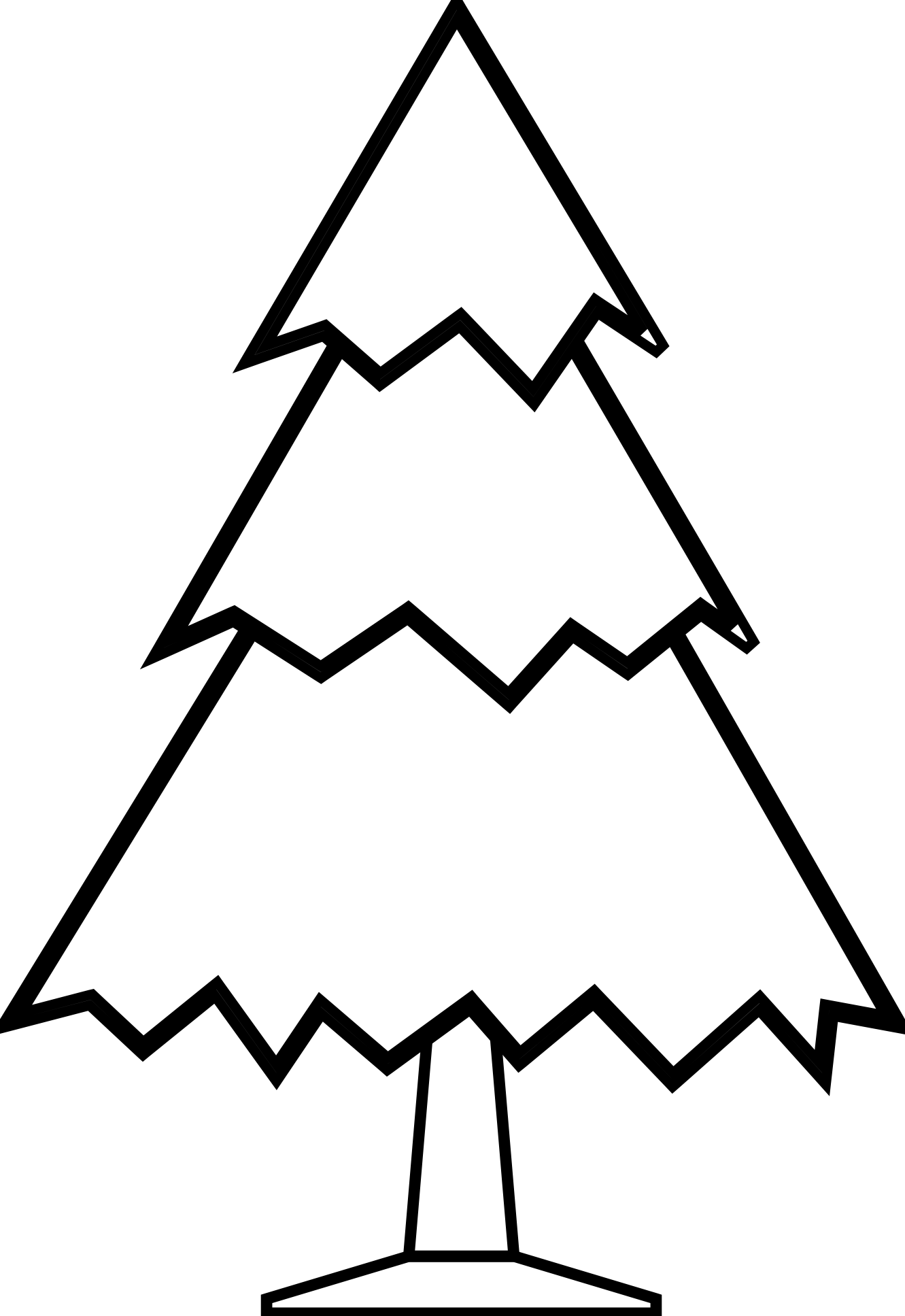 Pine Tree Black And White Png Image Clipart