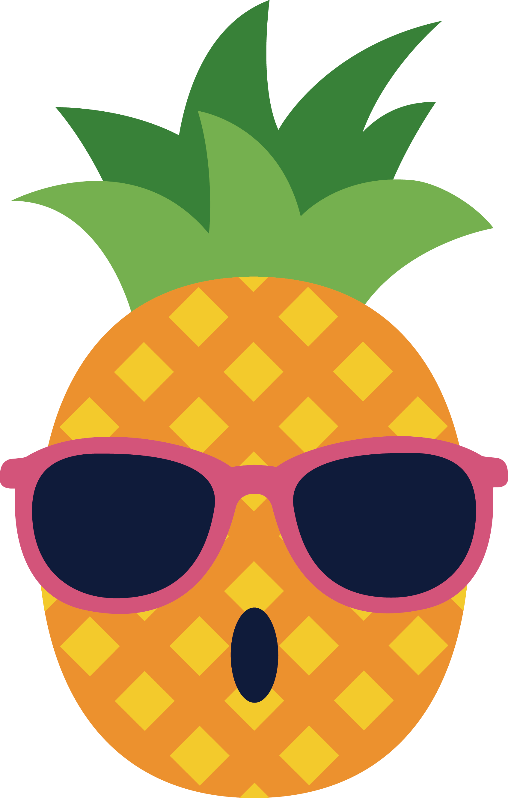 Vector Of Spectacles Glasses Pineapple Download Free Image Clipart
