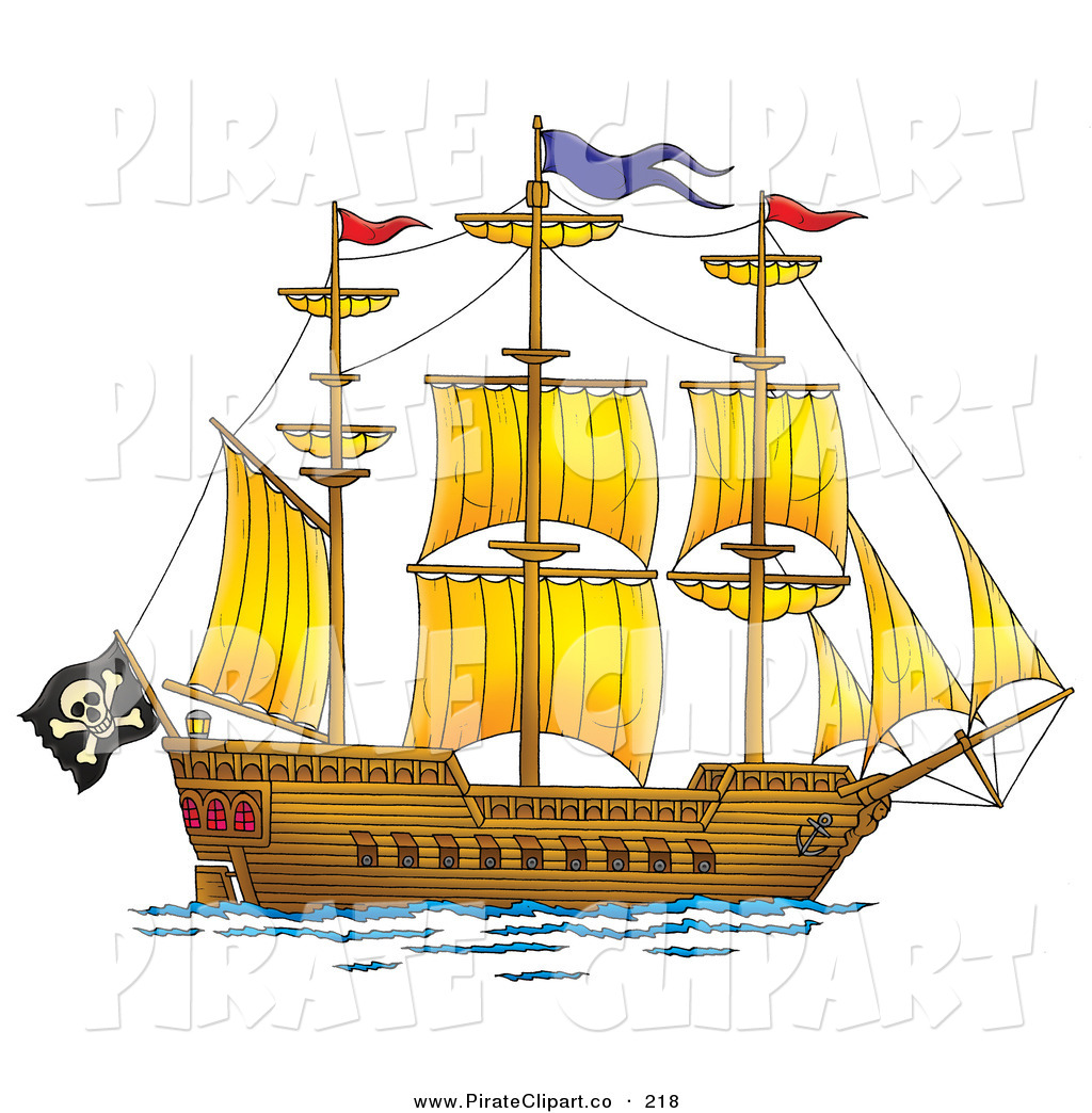 Pirate Ship Pirate Sail Kid Image Png Clipart