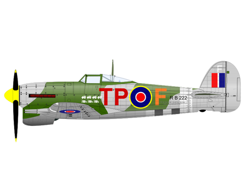 Hawker Typhoon Clipart
