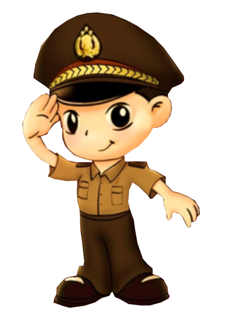Indonesian Police Transcription National Promoter Officer Clipart